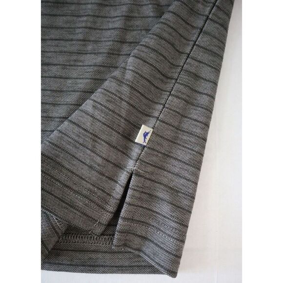 Tommy Bahama ST226446RS Men’s Sz Medium Coal Striped S/S Polo Shirt - Picture 5 of 7